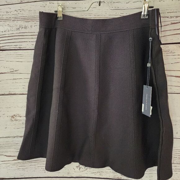 Tommy Hilfiger Black A-Line Skirt 0X  / 14 NWT - Picture 4 of 5